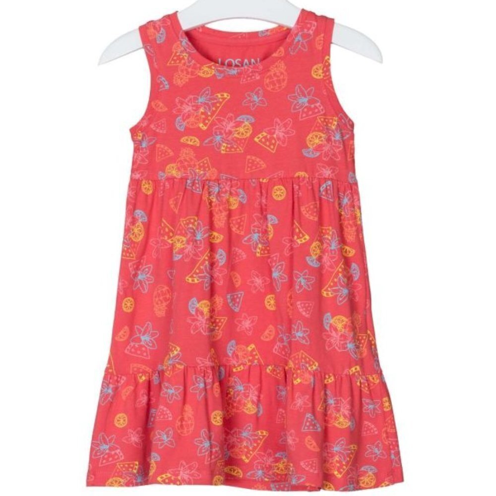 NWT Losan coral fruit print dress